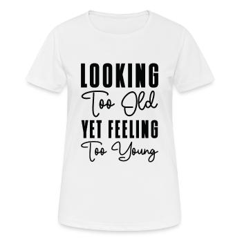Young Grandparent Vintage Typography Retro Old - Women's Breathable T-Shirt - white - Front - AI Model Female 172 dark (172cm)