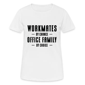 Workmate Office Family Friends Colleague Workplace - Women's Breathable T-Shirt - white - Front - AI Model Female 172 dark (172cm)