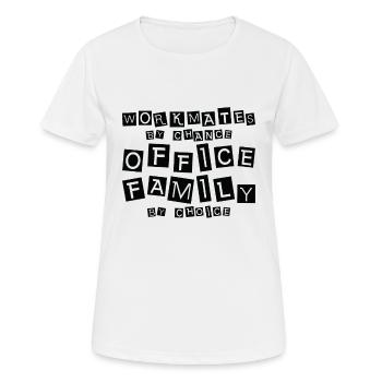 Workmate Office Family Friends Colleague Workplace - Women's Breathable T-Shirt - white - Front - AI Model Female 172 dark (172cm)