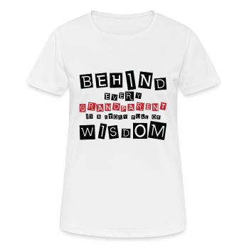 Ruhestand Leben Zitat Lektion Großeltern Weisheit - Frauen T-Shirt atmungsaktiv - Weiß - Vorne - AI Model Female 172 dark (172cm)