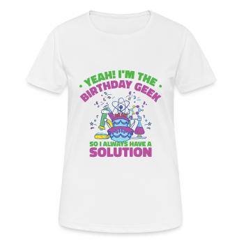 Wissenschaft Thema Geburtstagsfeier Chemie - Frauen T-Shirt atmungsaktiv - Weiß - Vorne - AI Model Female 172 dark (172cm)