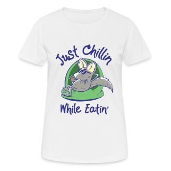 Chinchilla Wildlife Haustier Nagetier Essen - Frauen T-Shirt atmungsaktiv - Weiß - Vorne - AI Model Female 172 dark (172cm)