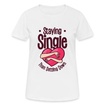 Single Vintage Fan Single Citations Retro Single - T-shirt respirant Femme - blanc - Devant - AI Model Female 172 dark (172cm)