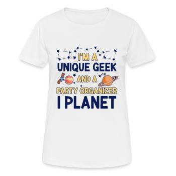 Wissenschaft Thema Geburtstagsfeier Astronomie - Frauen T-Shirt atmungsaktiv - Weiß - Vorne - AI Model Female 172 dark (172cm)