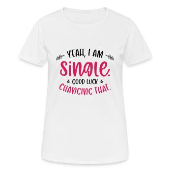 Relation unique Typographie indépendante - T-shirt respirant Femme - blanc - Devant - AI Model Female 172 dark (172cm)