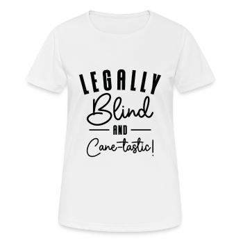 Braille Blind Blindness Awareness Visually - Women's Breathable T-Shirt - white - Front - AI Model Female 172 dark (172cm)