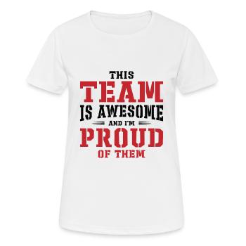 Kollege Medizinisches Team Krankenhaus - Frauen T-Shirt atmungsaktiv - Weiß - Vorne - AI Model Female 172 dark (172cm)