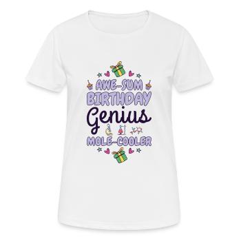 Wissenschaft Thema Geburtstagsfeier Chemie - Frauen T-Shirt atmungsaktiv - Weiß - Vorne - AI Model Female 172 dark (172cm)