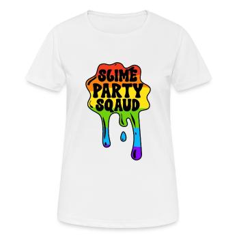 Slime Rainbow Magic Drop Splash - T-shirt respirant Femme - blanc - Devant - AI Model Female 172 dark (172cm)
