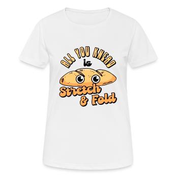 Brotbacken Nette Knete Bäckerei Konditorei - Frauen T-Shirt atmungsaktiv - Weiß - Vorne - AI Model Female 172 dark (172cm)