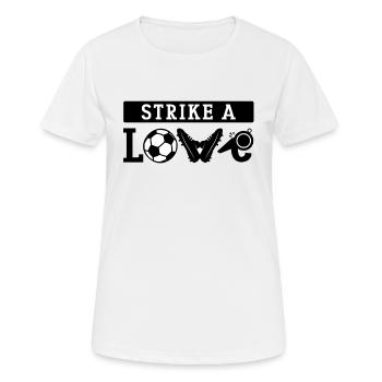 Football Life Player Love Coach Striker Sports - Women's Breathable T-Shirt - white - Front - AI Model Female 172 dark (172cm)