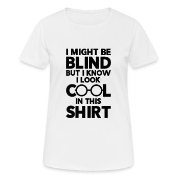 Braille Blind Blindness Awareness Visually - Women's Breathable T-Shirt - white - Front - AI Model Female 172 dark (172cm)