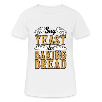 Bäcker Hefe Shirt Laib Brot Bäckerei Konditorei - Frauen T-Shirt atmungsaktiv - Weiß - Vorne - AI Model Female 172 dark (172cm)