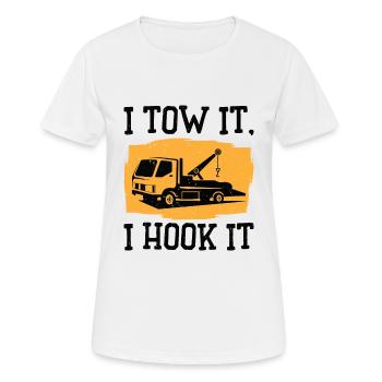 Abschleppwagenfahrer Geschickter Trucker - Frauen T-Shirt atmungsaktiv - Weiß - Vorne - AI Model Female 172 dark (172cm)