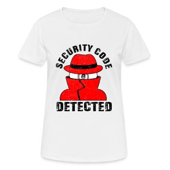 Network And Computer Security Hard Disc Detective - Women's Breathable T-Shirt - white - Front - AI Model Female 172 dark (172cm)