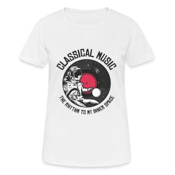 Space Astronaut Klassische Musik Astronomie - Frauen T-Shirt atmungsaktiv - Weiß - Vorne - AI Model Female 172 dark (172cm)