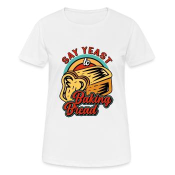 Bäcker Hefe Shirt Laib Brot Bäckerei Konditorei - Frauen T-Shirt atmungsaktiv - Weiß - Vorne - AI Model Female 172 dark (172cm)