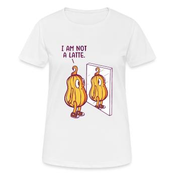 Kürbis Latte Liebhaber Kaffee Kürbis Gewürz Latte - Frauen T-Shirt atmungsaktiv - Weiß - Vorne - AI Model Female 172 dark (172cm)