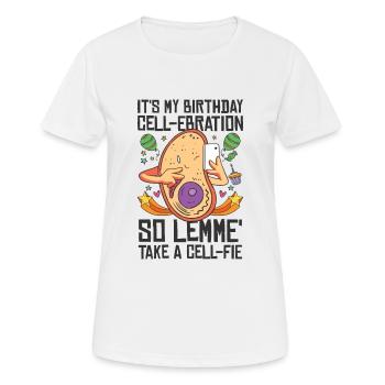 Wissenschaft Thema Geburtstagsfeier Chemie - Frauen T-Shirt atmungsaktiv - Weiß - Vorne - AI Model Female 172 dark (172cm)