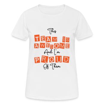 Kollege Medizinisches Team Krankenhaus - Frauen T-Shirt atmungsaktiv - Weiß - Vorne - AI Model Female 172 dark (172cm)