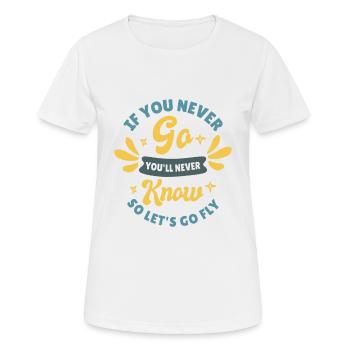 Innovators Flying Entrepreneurs Inspirierte - Frauen T-Shirt atmungsaktiv - Weiß - Vorne - AI Model Female 172 dark (172cm)