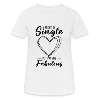 Statut unique Fabuleux guillemets simples indépendants - T-shirt respirant Femme - blanc - Devant - AI Model Female 172 dark (172cm)