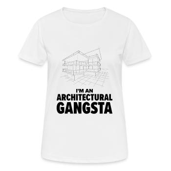 Architektonischer Beruf Gangsta Historische - Frauen T-Shirt atmungsaktiv - Weiß - Vorne - AI Model Female 172 dark (172cm)