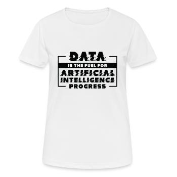 Machine de progrès de l’intelligence artificielle - T-shirt respirant Femme - blanc - Devant - AI Model Female 172 dark (172cm)