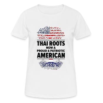 Born Thai Thailand American USA Citizenship - Women's Breathable T-Shirt - white - Front - AI Model Female 172 dark (172cm)
