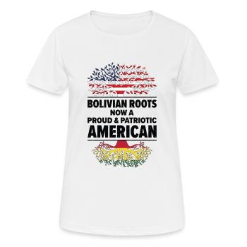 Born Bolivian Bolivia American USA Citizenship - Women's Breathable T-Shirt - white - Front - AI Model Female 172 dark (172cm)