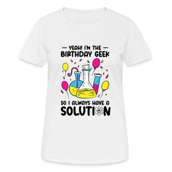 Wissenschaft Thema Geburtstagsfeier Chemie - Frauen T-Shirt atmungsaktiv - Weiß - Vorne - AI Model Female 172 dark (172cm)