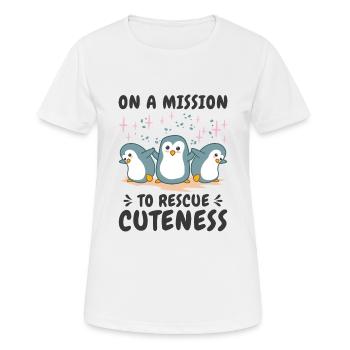 World Wildlife Day Penguin Nature Wildlife - Women's Breathable T-Shirt - white - Front - AI Model Female 172 dark (172cm)