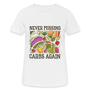 Aliments cétogènes Perte de poids saine - T-shirt respirant Femme - blanc - Devant - AI Model Female 172 dark (172cm)