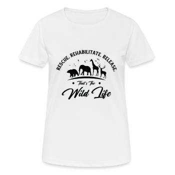 World Wildlife Day Animal Rescue Wildlife - Women's Breathable T-Shirt - white - Front - AI Model Female 172 dark (172cm)