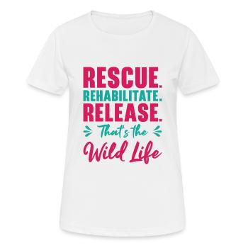 World Wildlife Day Animal Rescue Wildlife - Women's Breathable T-Shirt - white - Front - AI Model Female 172 dark (172cm)