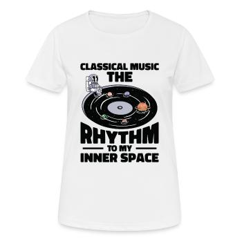 Space Astronaut Klassische Musik Astronomie - Frauen T-Shirt atmungsaktiv - Weiß - Vorne - AI Model Female 172 dark (172cm)