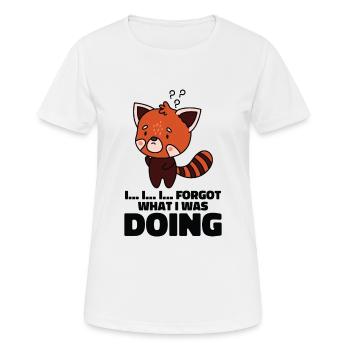 Roter Panda Zoowärter Wildtiere Zoologie Roter - Frauen T-Shirt atmungsaktiv - Weiß - Vorne - AI Model Female 172 dark (172cm)