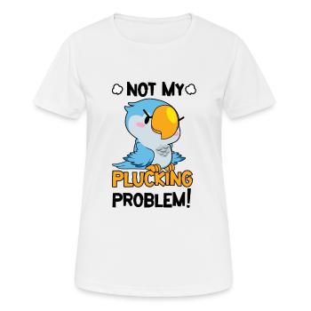 Huhn Gemeines Haustier Rupfen Wütendes - Frauen T-Shirt atmungsaktiv - Weiß - Vorne - AI Model Female 172 dark (172cm)