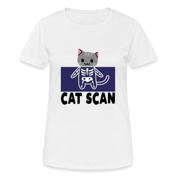 Radiology Rad Tech Cat Scan Technician - Women's Breathable T-Shirt - white - Front - AI Model Female 172 dark (172cm)