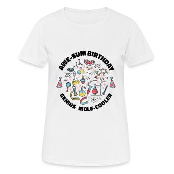 Wissenschaft Thema Geburtstagsfeier Chemie - Frauen T-Shirt atmungsaktiv - Weiß - Vorne - AI Model Female 172 dark (172cm)