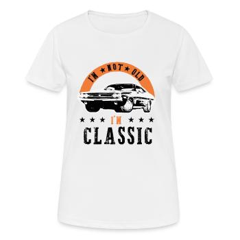 Muscle Cars Klassiker Retro Hotrod Oldtimer - Frauen T-Shirt atmungsaktiv - Weiß - Vorne - AI Model Female 172 dark (172cm)
