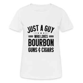Fumeurs de cigares Fumeurs de cigares - T-shirt respirant Femme - blanc - Devant - AI Model Female 172 dark (172cm)