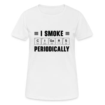 Fumeurs de cigares Fumeurs de cigares - T-shirt respirant Femme - blanc - Devant - AI Model Female 172 dark (172cm)