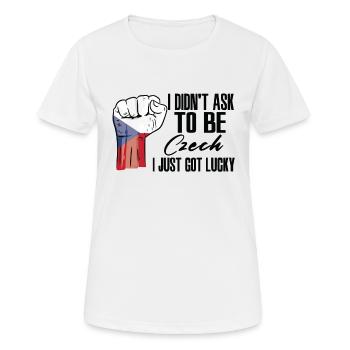 Czech Pride Czech Republic Flag Grown Czech Roots - Women's Breathable T-Shirt - white - Front - AI Model Female 172 dark (172cm)