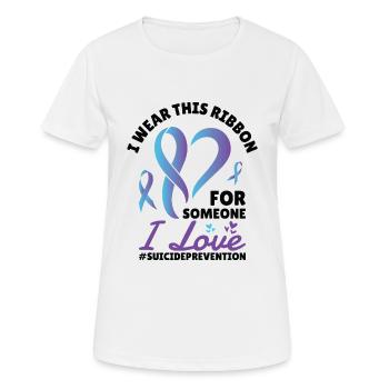 Guerriers du Mois de la prévention du suicide pour - T-shirt respirant Femme - blanc - Devant - AI Model Female 172 dark (172cm)