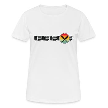 Schreiben Lyrik Prosa Literatur Schriftsteller - Frauen T-Shirt atmungsaktiv - Weiß - Vorne - AI Model Female 172 dark (172cm)
