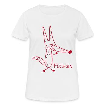 Schlaue Füchsin (a) - Frauen T-Shirt atmungsaktiv - Weiß - Vorne - AI Model Female 172 dark (172cm)