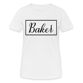 Baker Proud Graduated Baking Pastry Student - Women's Breathable T-Shirt - white - Front - AI Model Female 172 dark (172cm)