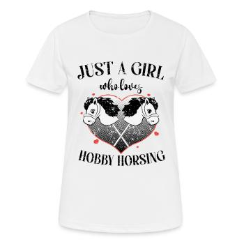 Chevaux Chevaux Hobby Cheval Hobby Horsing Chevaux - T-shirt respirant Femme - blanc - Devant - AI Model Female 172 dark (172cm)