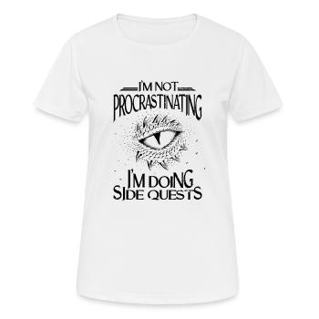 RPG Jeu de rôle Dés - T-shirt respirant Femme - blanc - Devant - AI Model Female 172 dark (172cm)